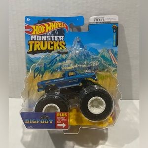 Hot Wheels Monster Trucks Live 2024 Autograph Original Bigfoot Truck By Driver